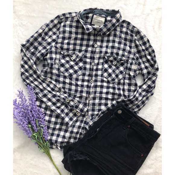 F21 Checkered Plaid Shirt - Picture 1 of 3